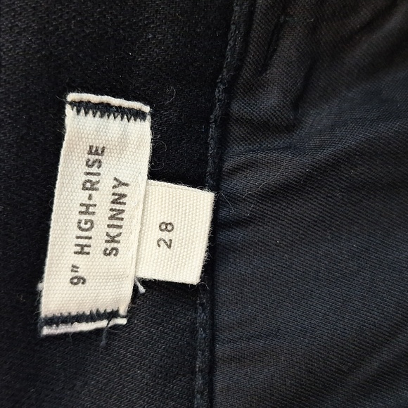 Madewell Tapered Pants: Velvet Tuxedo Stripe Edition H2258 Women's Size 28 - Picture 8 of 10